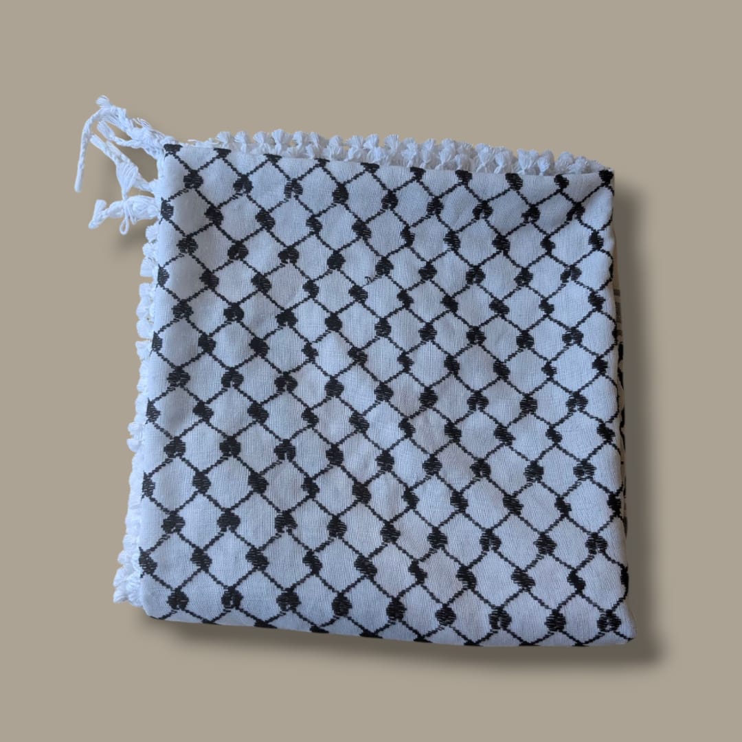 Authentic Palestinian OG Keffiyeh with tassels