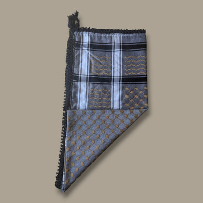 Beige on Grey Keffiyeh