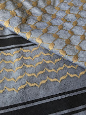 Beige on Grey Keffiyeh