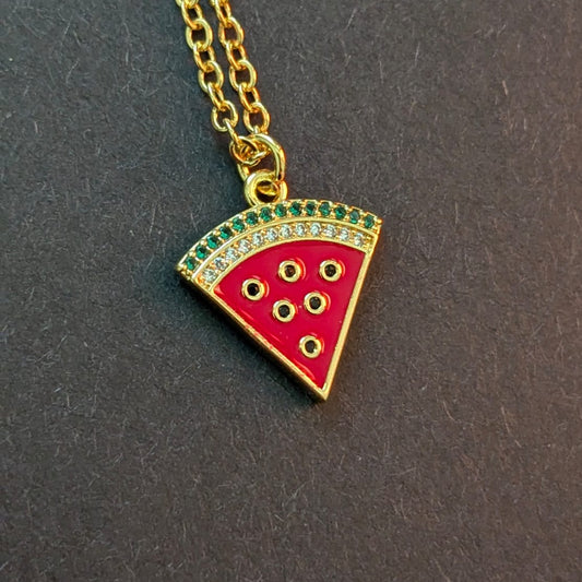Watermelon slice Necklace