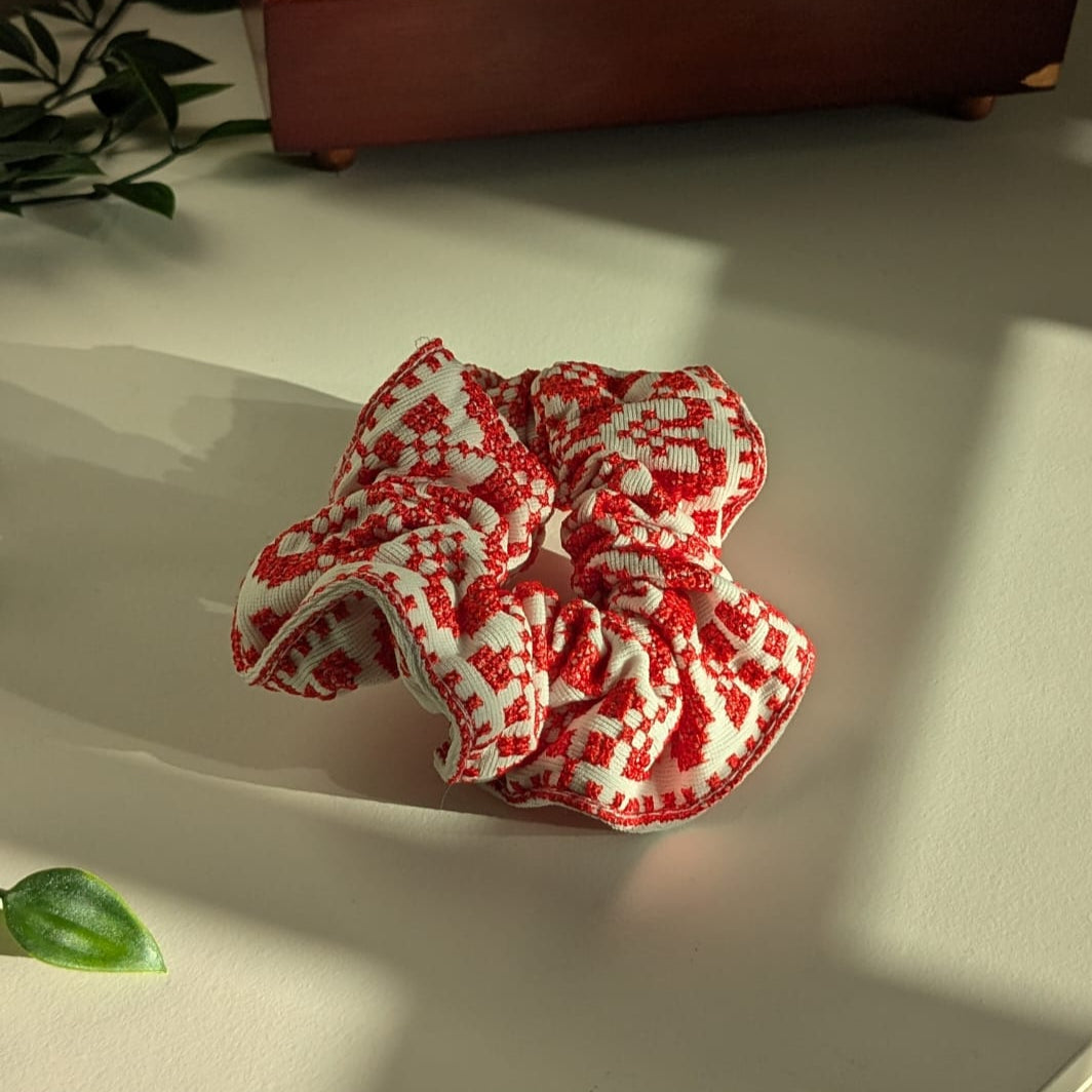 Keffiyeh Embroidered Scrunchies