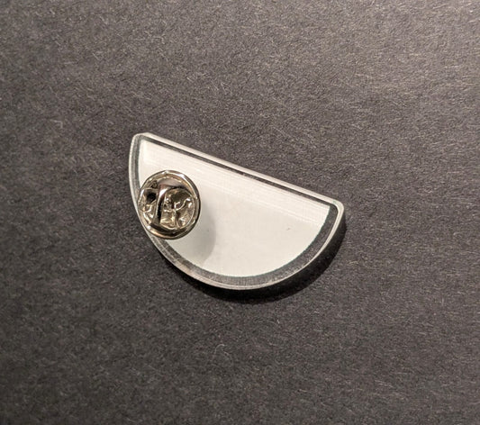 Symbolic Plastic clear Watermelon Pin